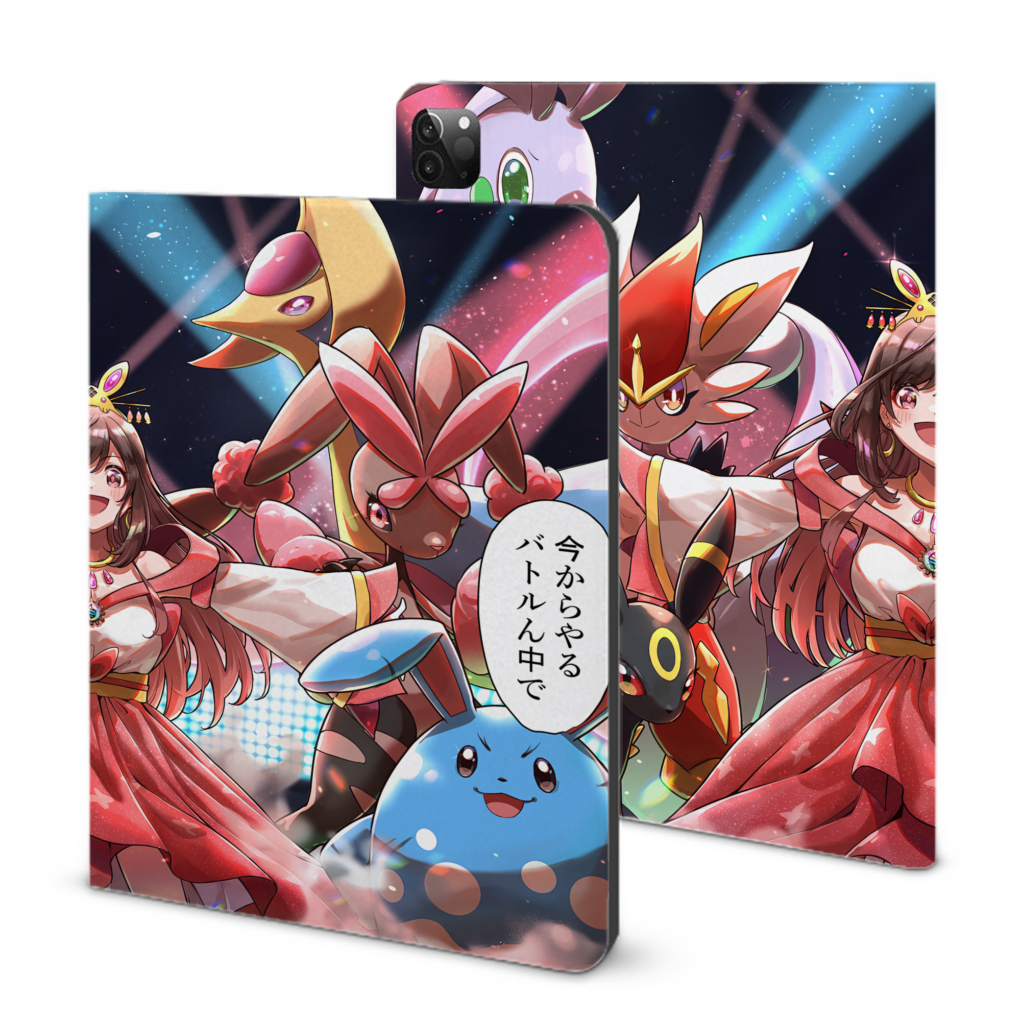 （画像用） ポケットモンスター Pokémon IPadケース ペンホルダー付き ブックスタイルデザイン
